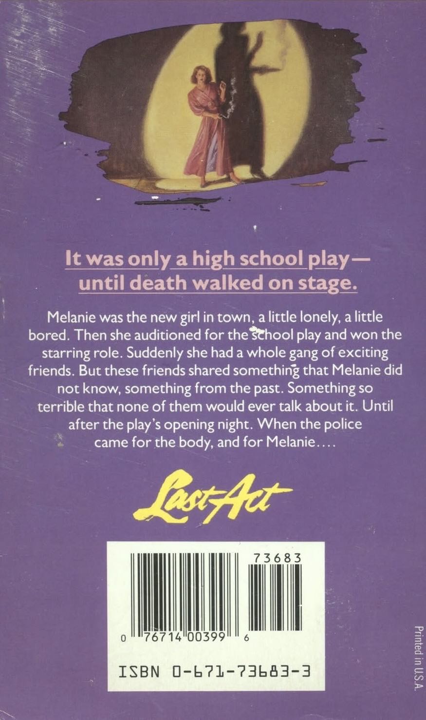 Last Act - Christopher Pike (Archway - Paperback) book collectible [Barcode 9780671649807] - Main Image 2