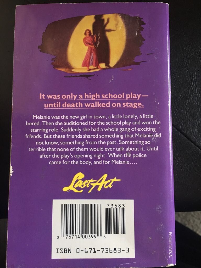 Last Act - Christopher Pike (Pocket Books - Paperback) book collectible [Barcode 9780671736835] - Main Image 2