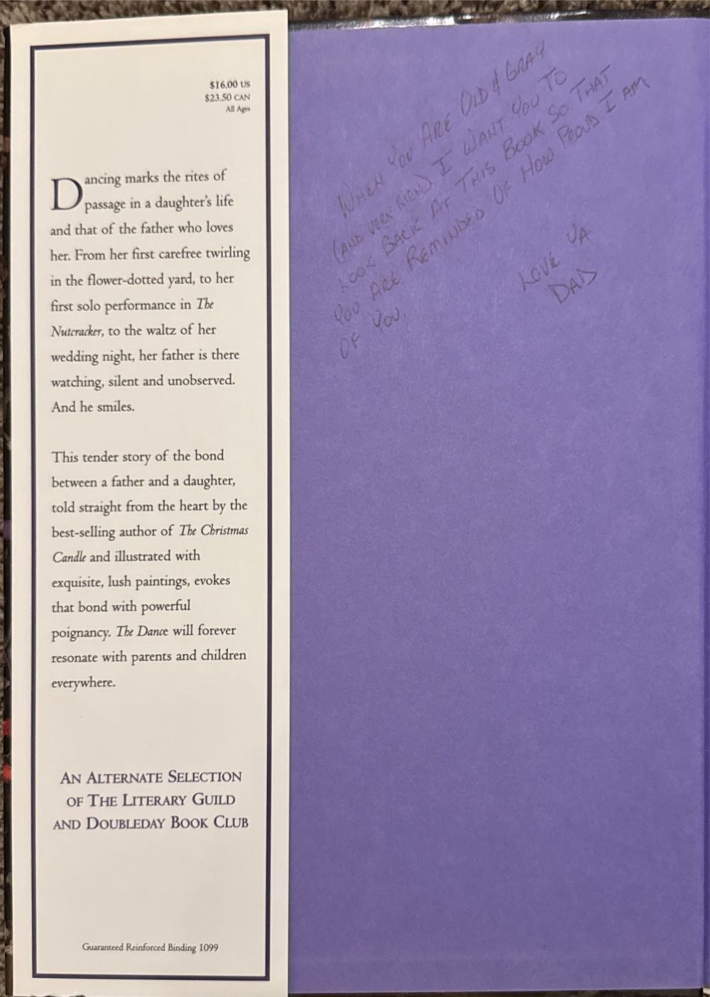 The Dance - Richard Paul Evans (Simon & Schuster Children’s Publishing - Hardcover) book collectible [Barcode 9780689823510] - Main Image 3