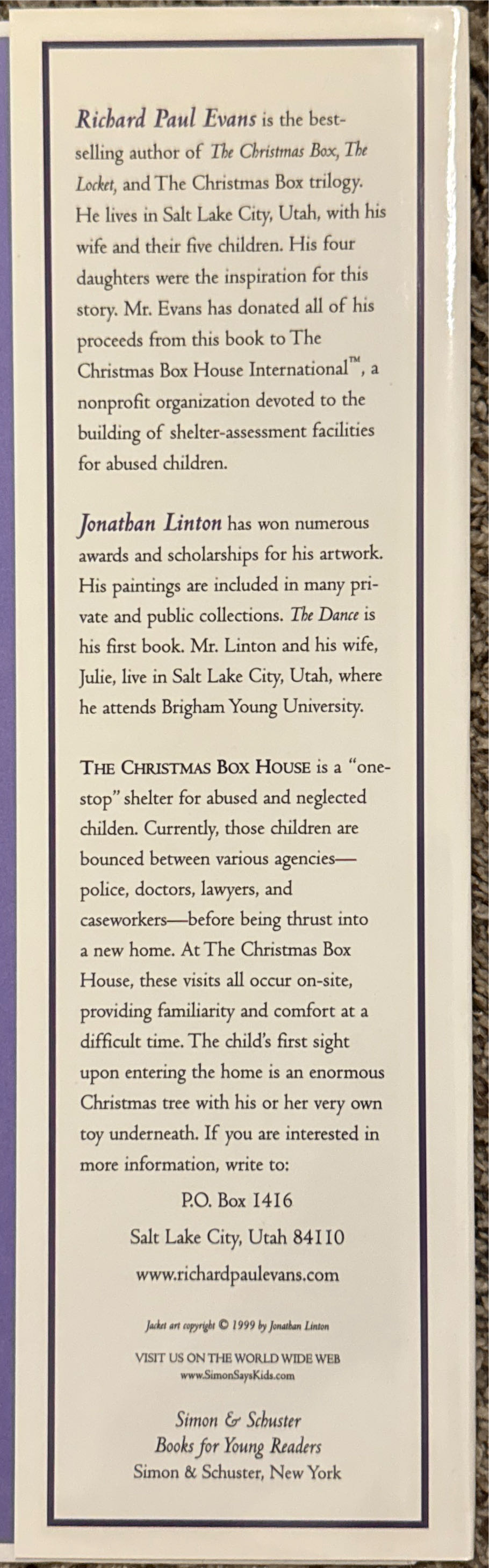 The Dance - Richard Paul Evans (Simon & Schuster Children’s Publishing - Hardcover) book collectible [Barcode 9780689823510] - Main Image 4