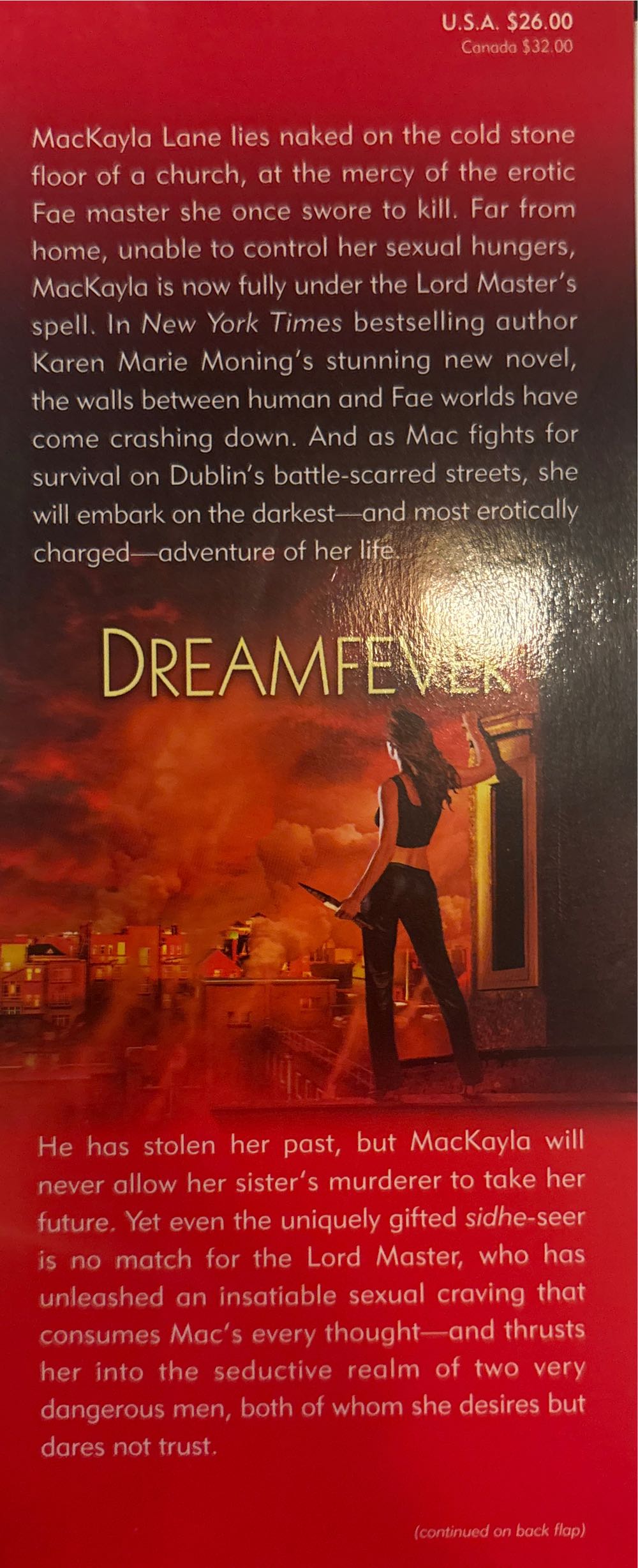 The Fever Series #4- Dreamfever - Karen Marie Moning (Delacorte Press - Hardcover) book collectible [Barcode 9780385341653] - Main Image 3
