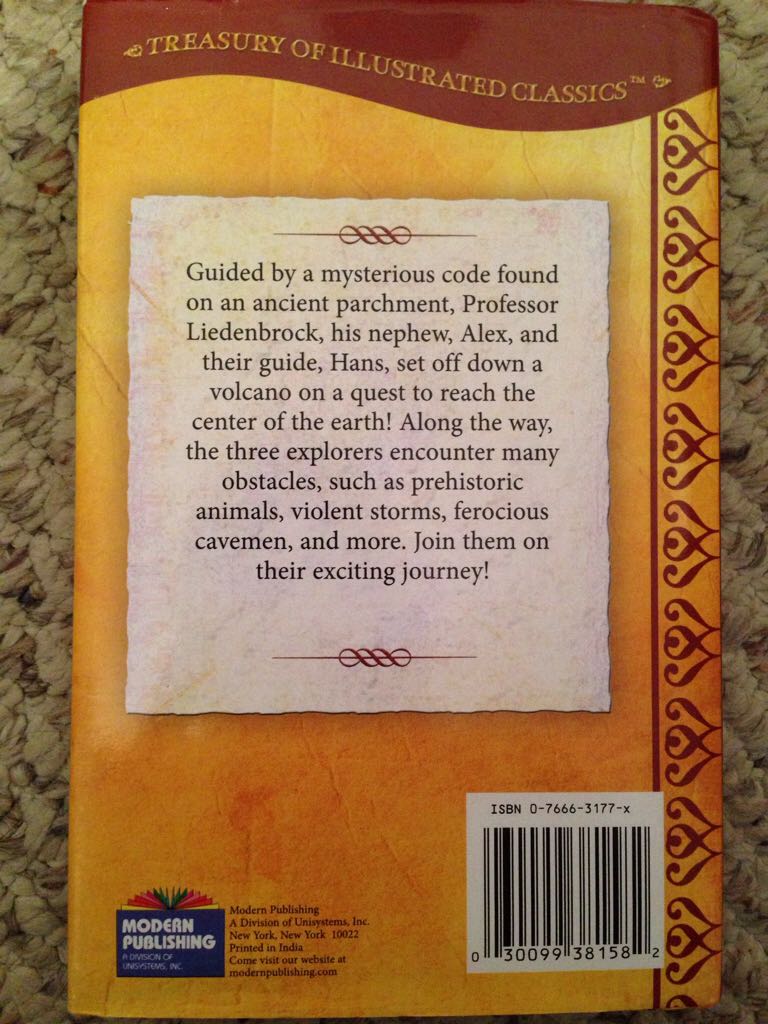 Journey To The Center Of The Earth - Kathleen Rizzi (Modern Publishing - Hardcover) book collectible [Barcode 9780766612099] - Main Image 2