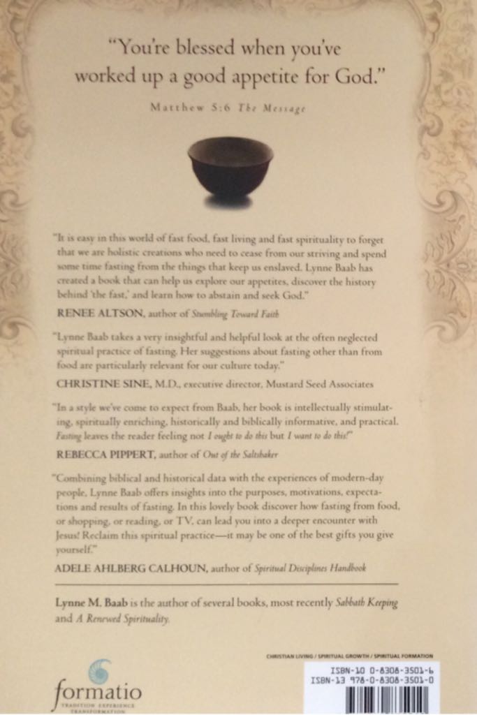 Fasting  - Jentezen Franklin (Intervarsity Press) book collectible [Barcode 9780830835010] - Main Image 2