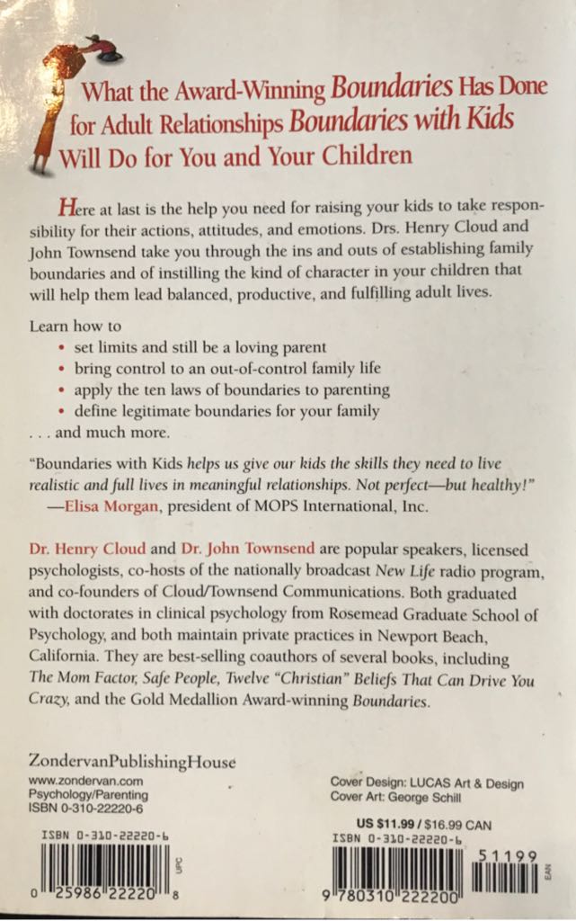 Boundaries With Kids - Henry Cloud book collectible [Barcode 9780310222200] - Main Image 2