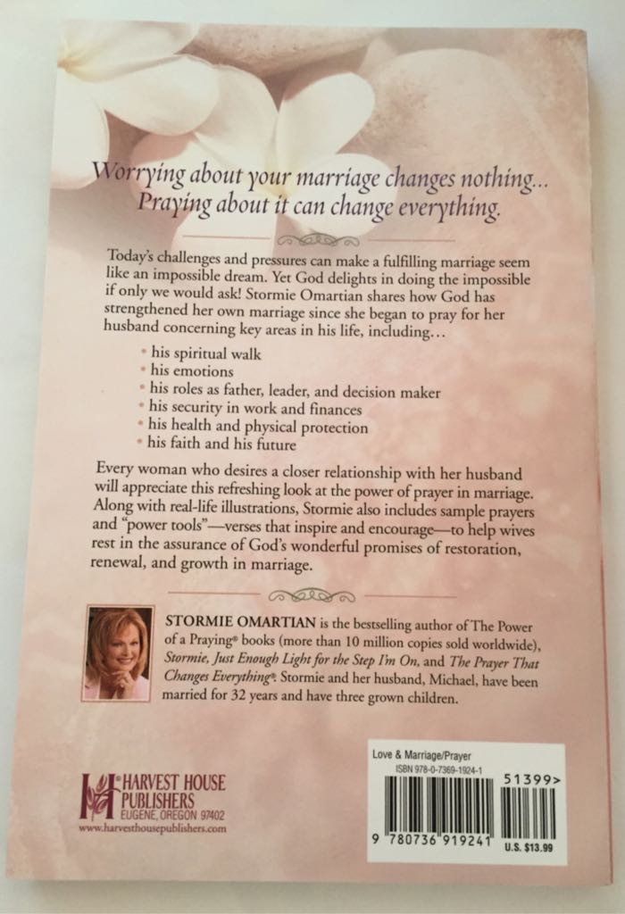 The Power Of A Praying Wife - Stormie Omartian (Harvest House Publishers - Paperback) book collectible [Barcode 9780736919241] - Main Image 2