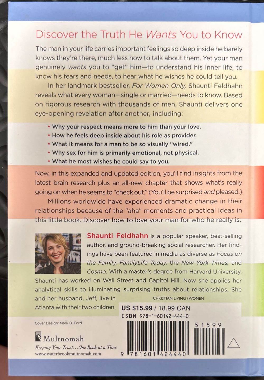 For Women Only - Shaunti Feldhahn (Multnomah Books - Hardcover) book collectible [Barcode 9781590523179] - Main Image 2