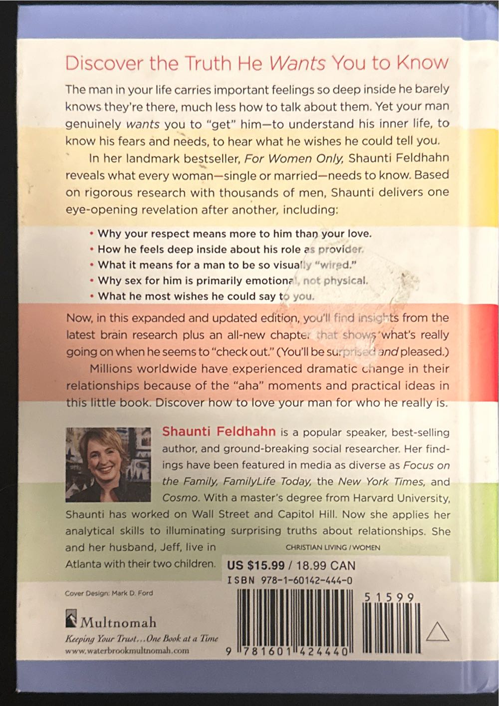 For Women Only - Shaunti Feldhahn (Multnomah Pub - Hardcover) book collectible [Barcode 9781601424440] - Main Image 2