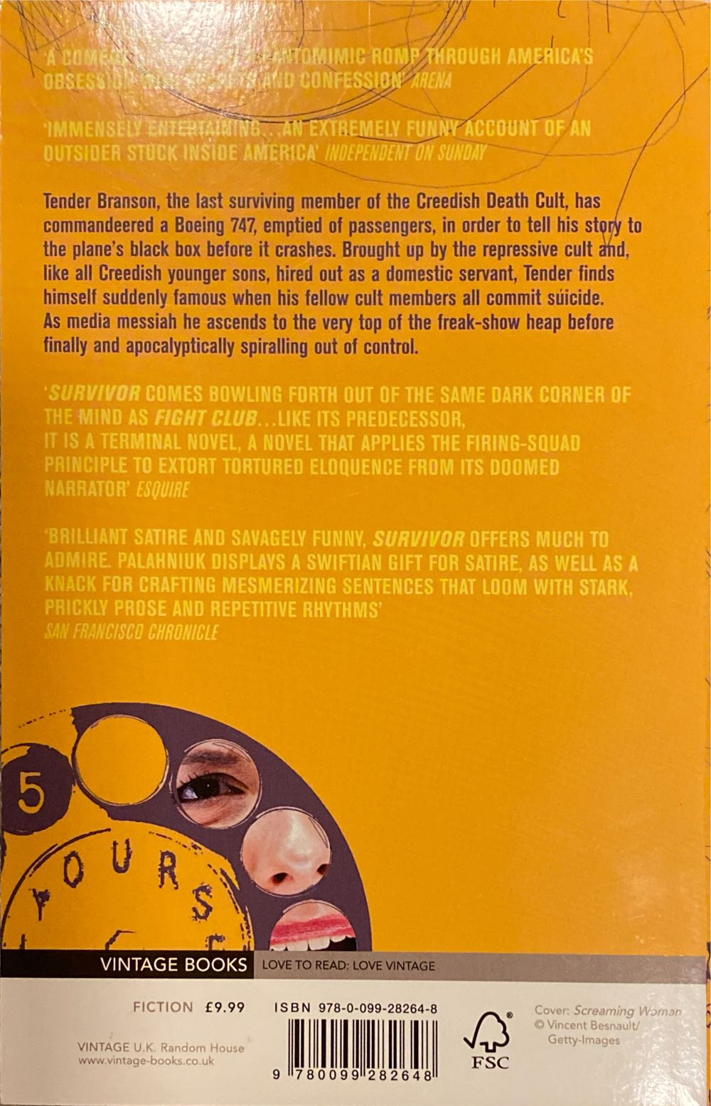 Survivor - Chuck Palahniuk (Vintage Books - Trade Paperback) book collectible [Barcode 9780099282648] - Main Image 2