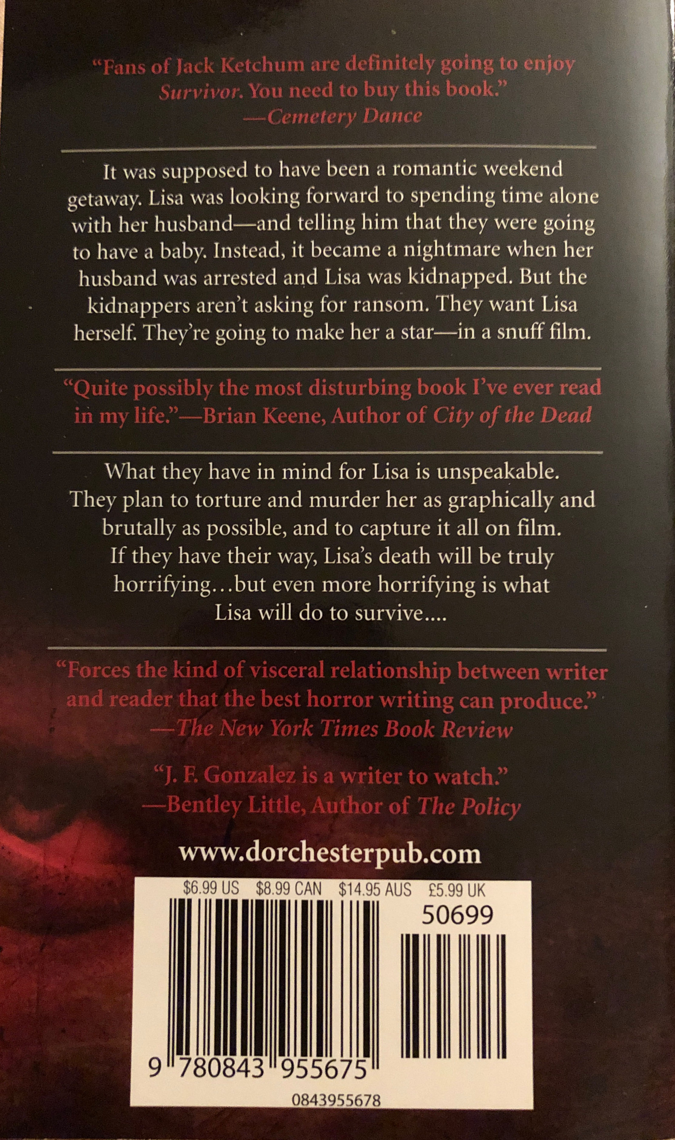 Survivor - J.F. Gonzalez (Leisure - Paperback) book collectible [Barcode 9780843955675] - Main Image 2