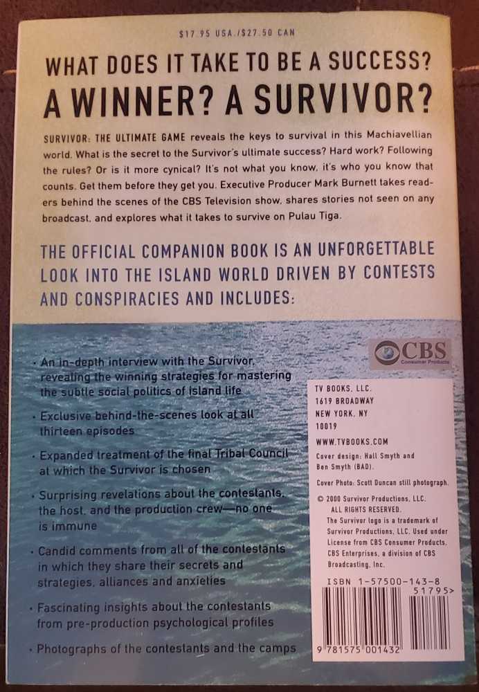 Survivor - Mark Burnett With Martin Dugard (TV Books Inc - Paperback) book collectible [Barcode 9781575001432] - Main Image 2