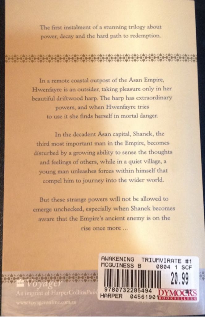 Awakening, The - Bevan McGuiness (Voyager - Paperback) book collectible [Barcode 9780732285494] - Main Image 2