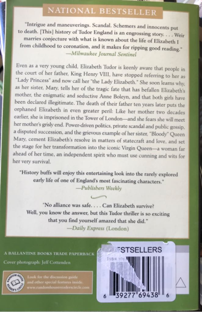The Lady Elizabeth - Alison Weir (Ballantine Books - Trade Paperback) book collectible [Barcode 9780345495365] - Main Image 2