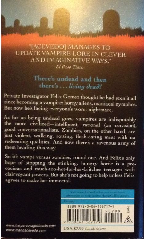 Jailbait Zombie - Mario Acevedo (Harper/Voyager - Paperback) book collectible [Barcode 9780061567179] - Main Image 2