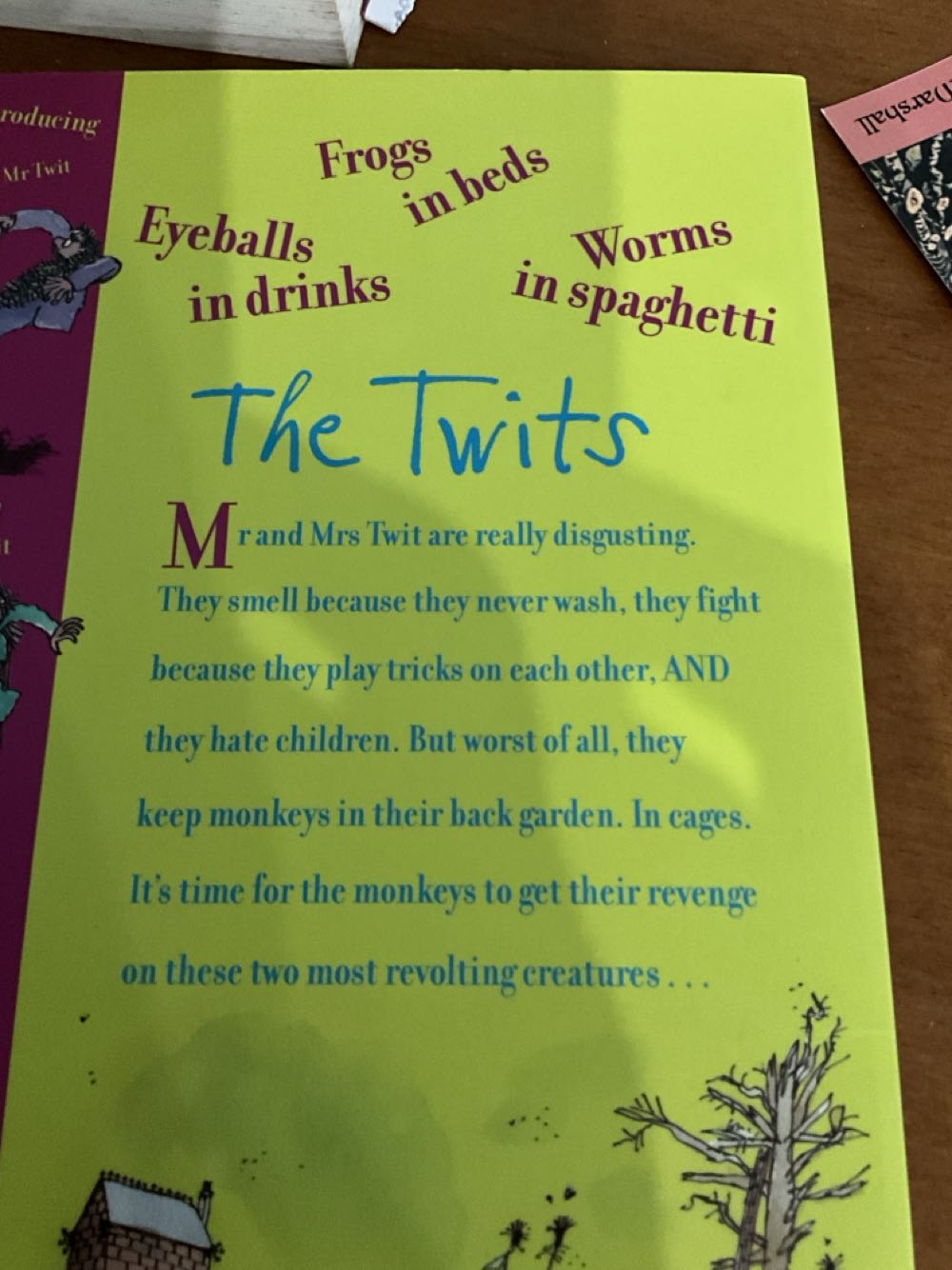 The Twits - Roald Dahl (Puffin Books - Paperback) book collectible [Barcode 9780141322759] - Main Image 2