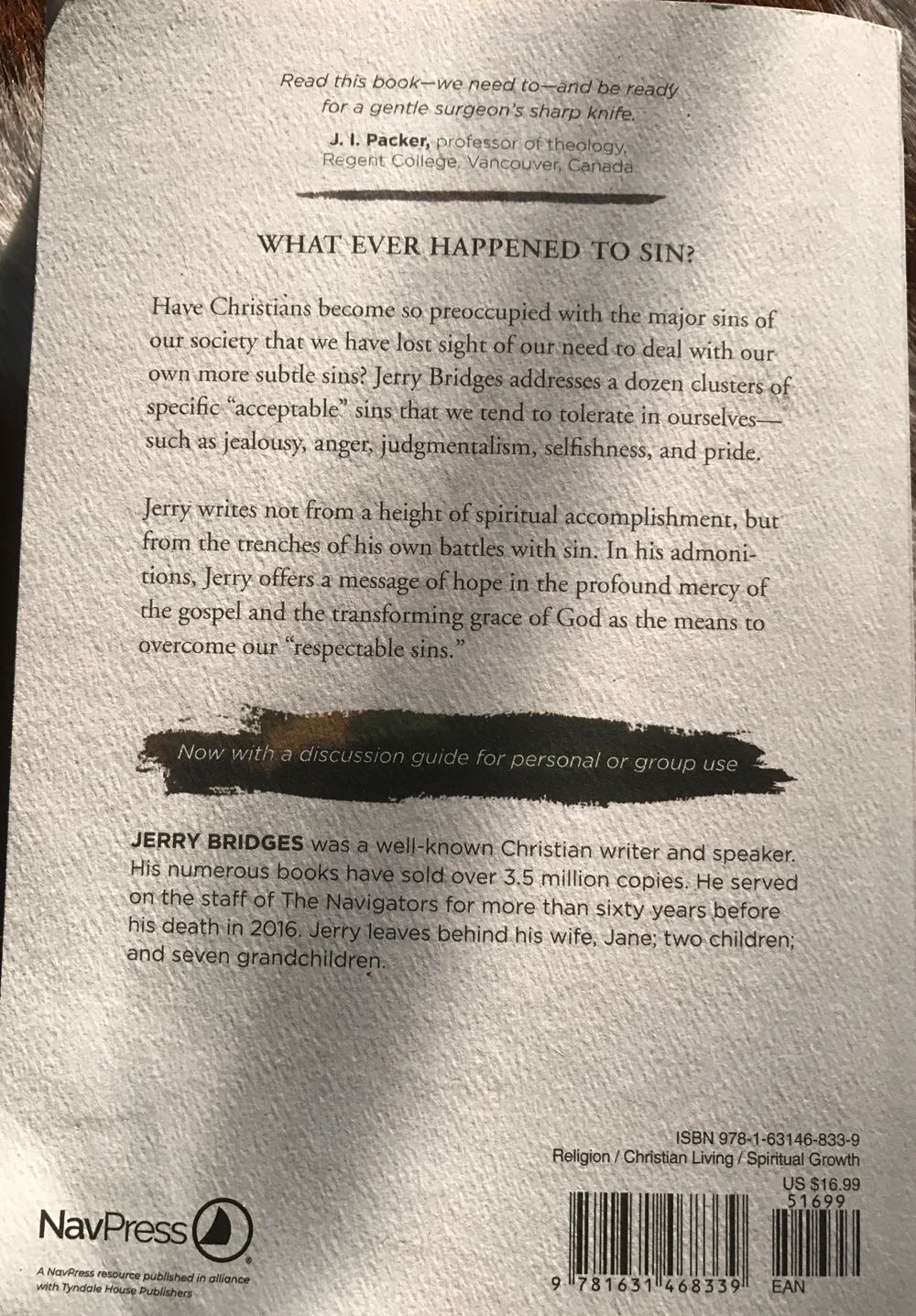 Respectable Sins - Jerry Bridges (NavPress - Paperback) book collectible [Barcode 9781631468339] - Main Image 2