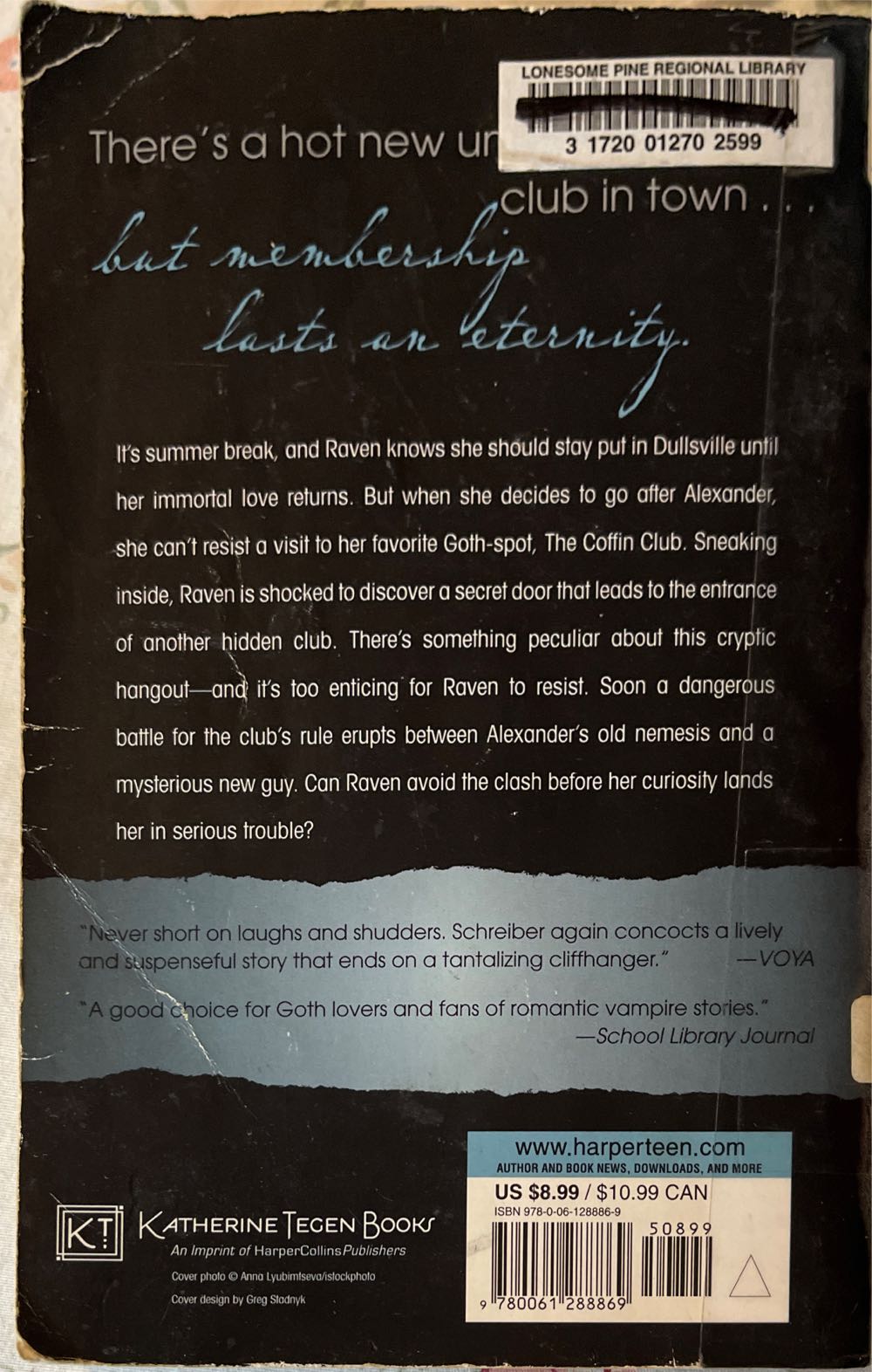  Coffin Club - Ellen Schreiber (Harper Teen - Paperback) book collectible [Barcode 9780061288869] - Main Image 2