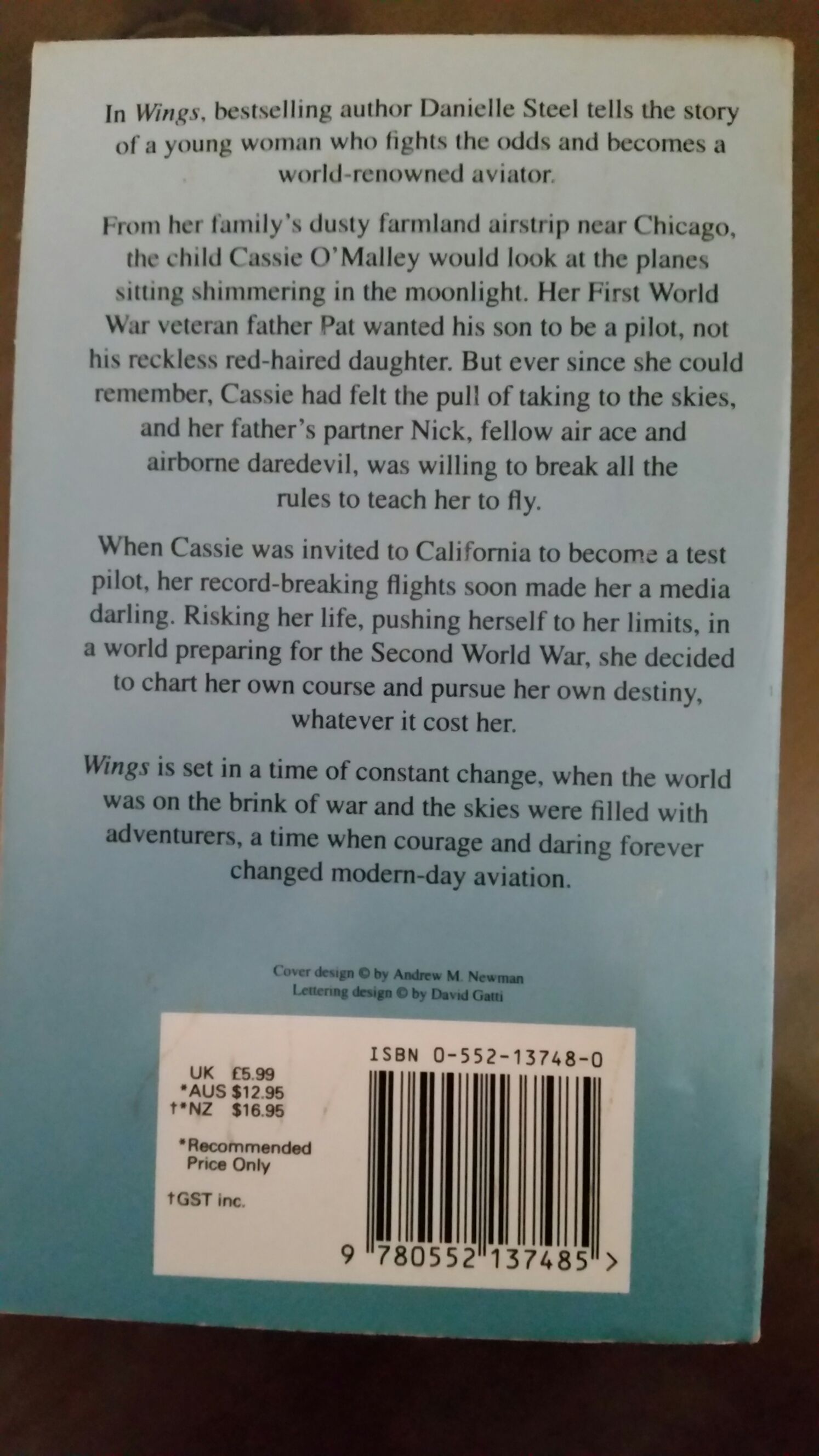 Wings - Danielle Steel (Paperback) book collectible [Barcode 9780552137485] - Main Image 2
