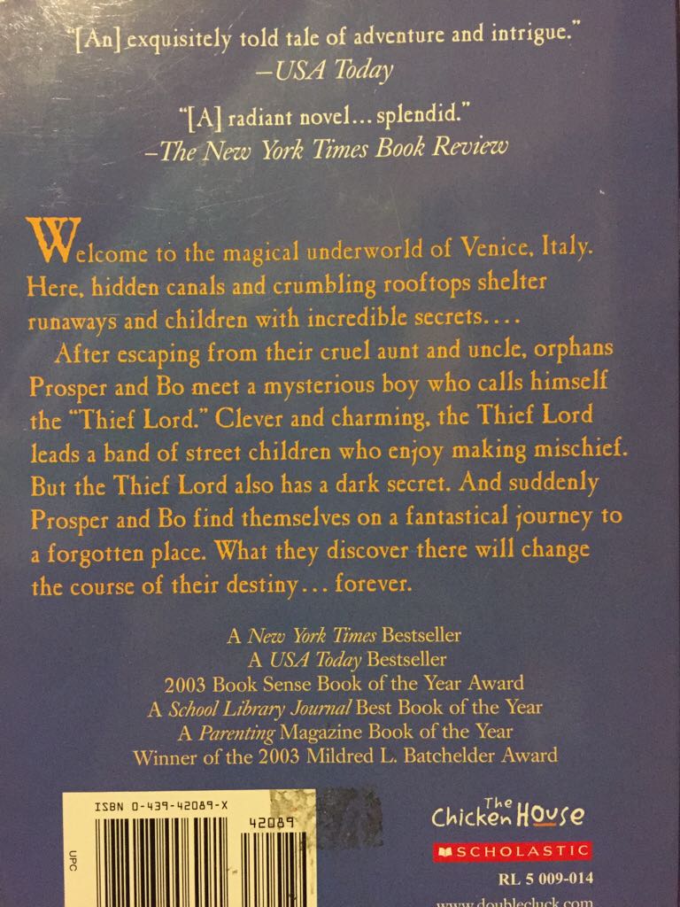 The Thief Lord  book collectible - Main Image 2