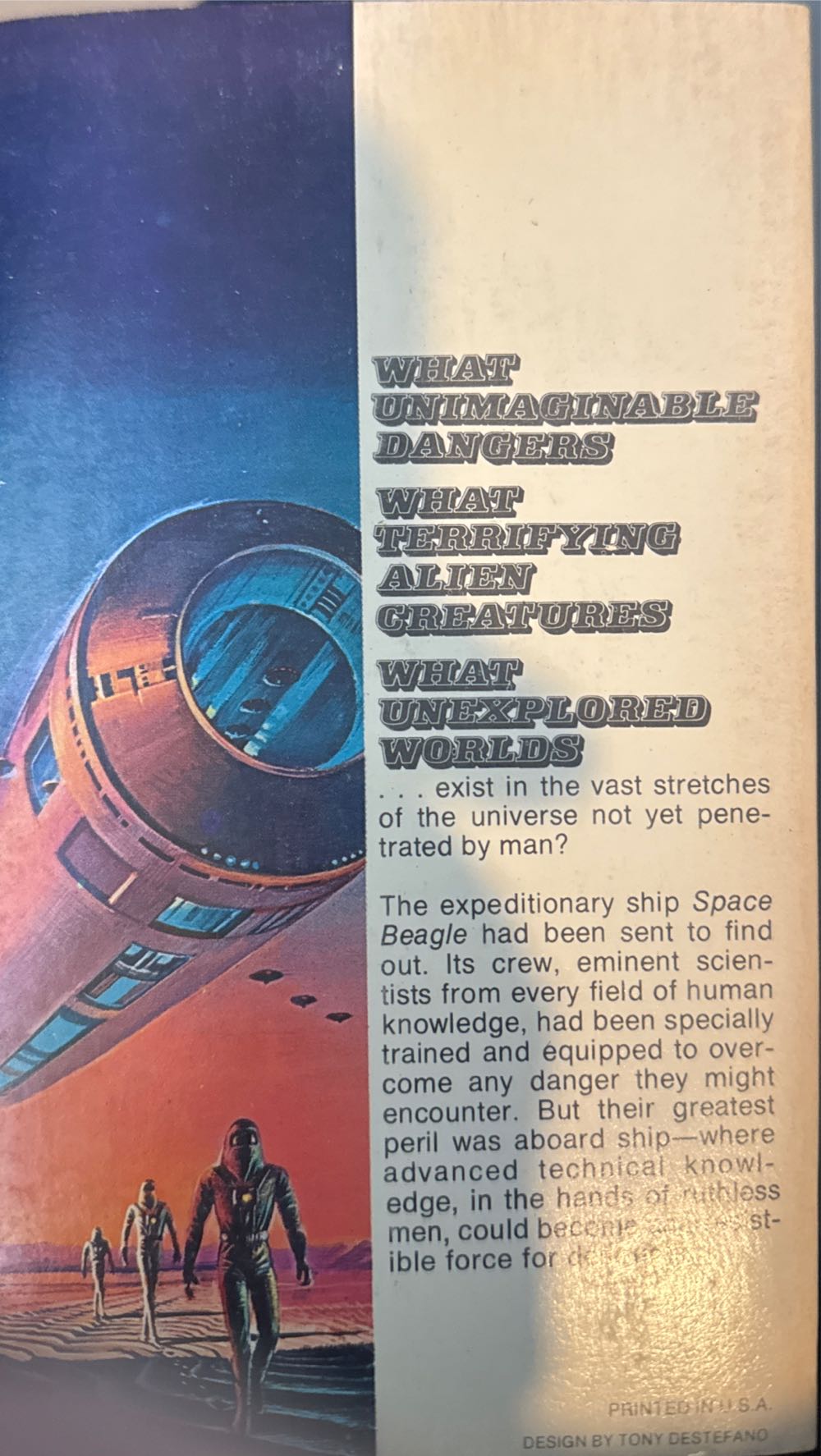 The Voyage Of The Space Beagle - A. E. Van Vogt (Manor Books - Paperback) book collectible [Barcode 9780586024393] - Main Image 2