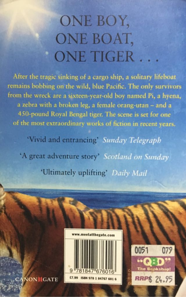 Life of Pi - Yann Martel (Canongate - Paperback) book collectible [Barcode 9781847676016] - Main Image 2