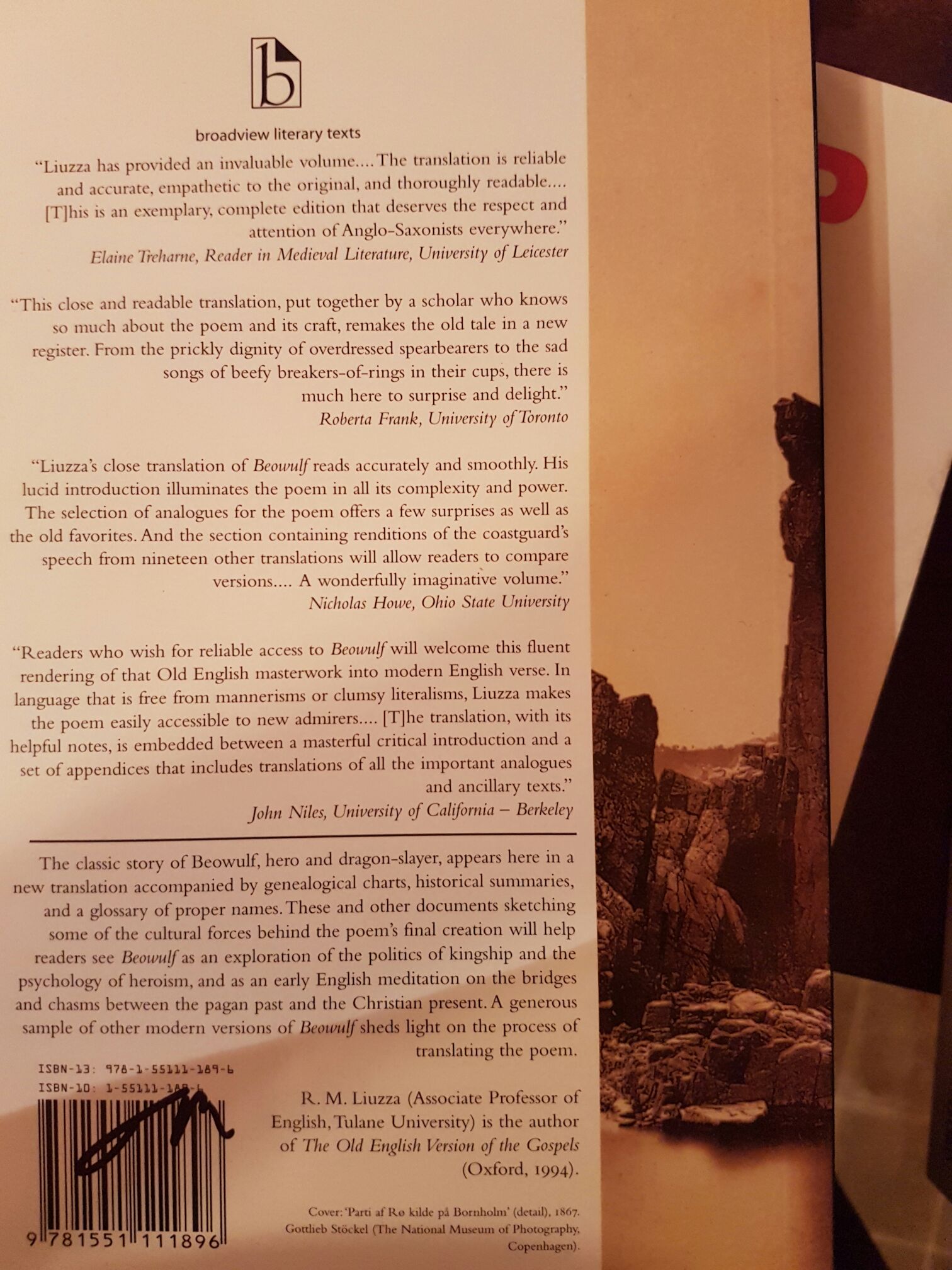 Beowulf - Anonymous (Broadview Press - Trade Paperback) book collectible [Barcode 9781551111896] - Main Image 2