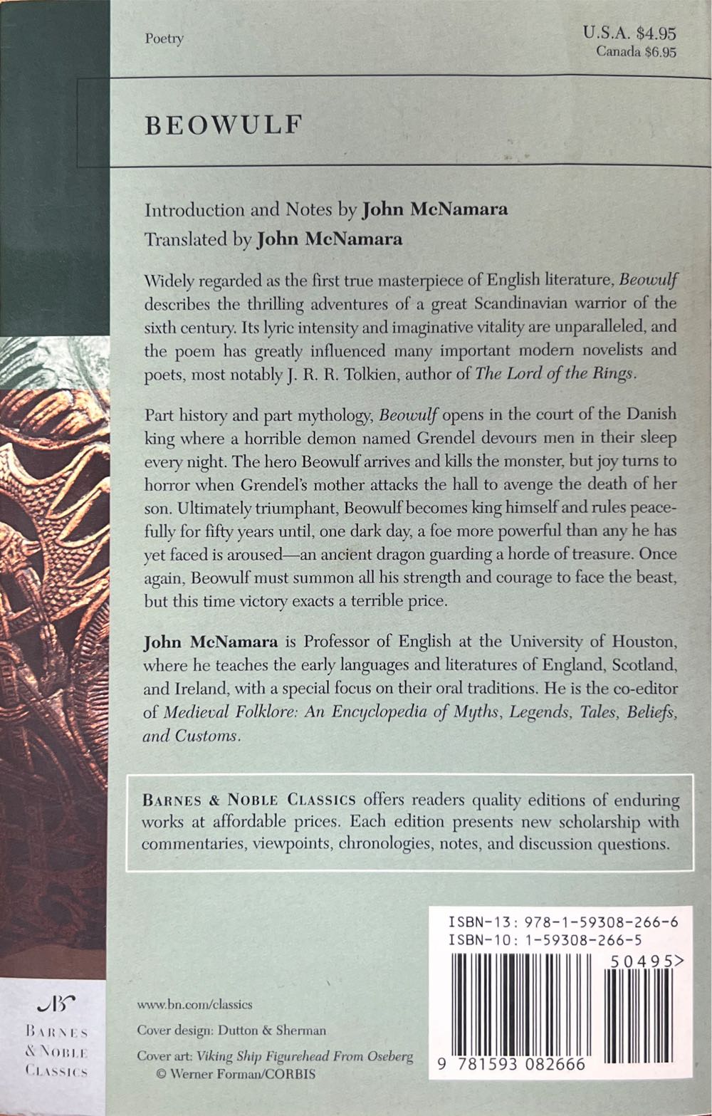 BN Classics: Beowulf - Beowulf (Barnes & Noble Classics - Trade Paperback) book collectible [Barcode 9781593082666] - Main Image 2