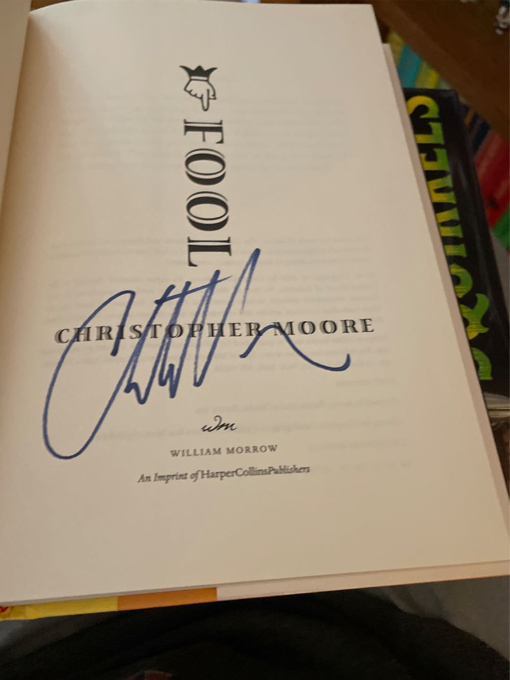 Fool - Christopher Moore (William Morrow - Hardcover) book collectible [Barcode 9780060590314] - Main Image 2
