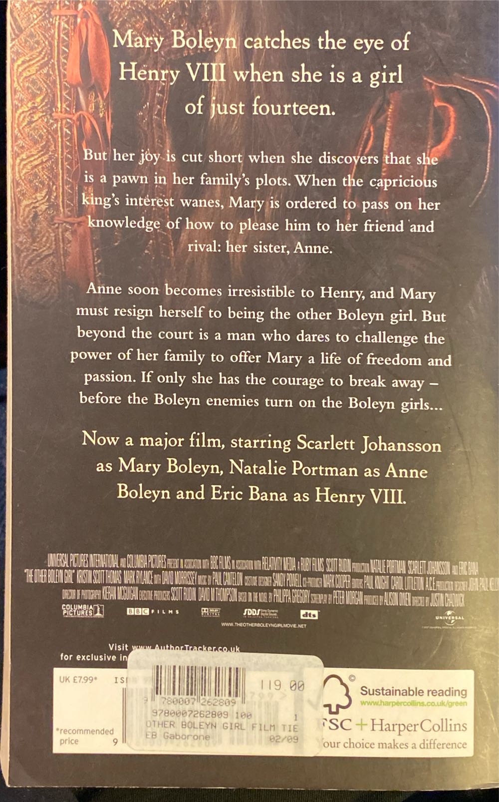 The Other Boleyn Girl - Philippa Gregory (Harper & Collins - Paperback) book collectible [Barcode 9780007262809] - Main Image 2