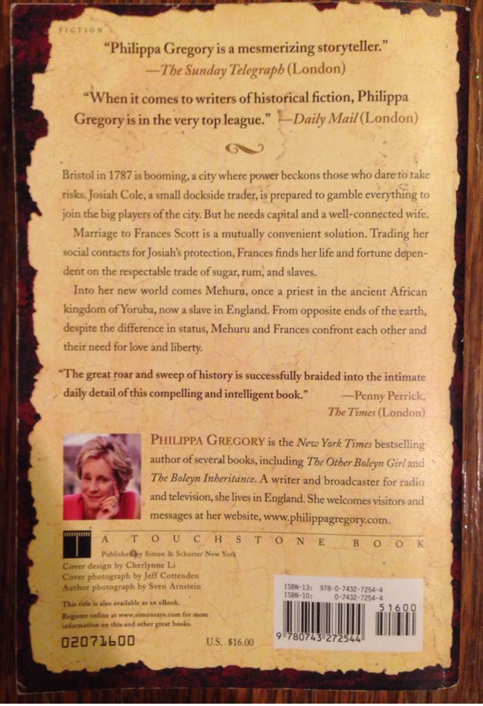 Respectable Trade, A - Philippa Gregory (Touchstone - Paperback) book collectible [Barcode 9780743272544] - Main Image 2