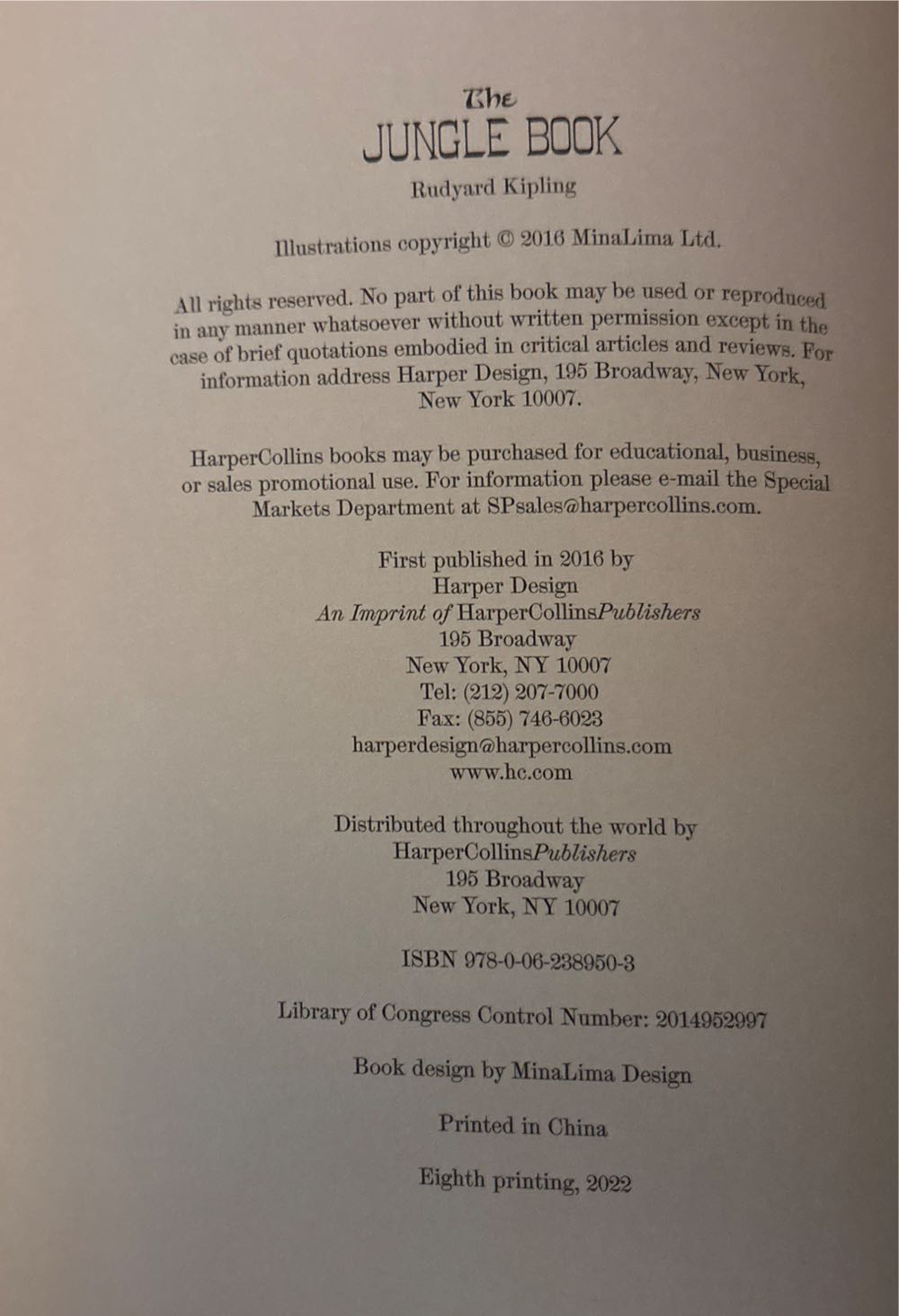 The Jungle Book - Rudyard Kipling (Harper Design - Hardcover) book collectible [Barcode 9780062389503] - Main Image 4