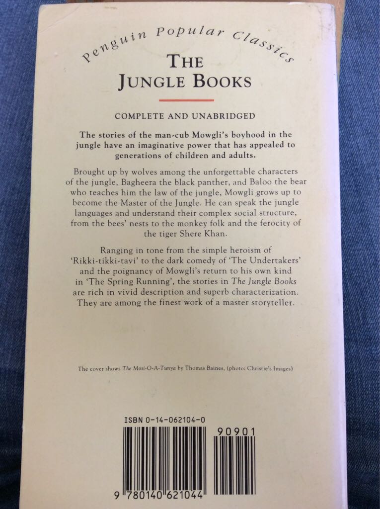 Jungle Book, The - Rudyard Kipling (Penguin Books - Paperback) book collectible [Barcode 9780140621044] - Main Image 2