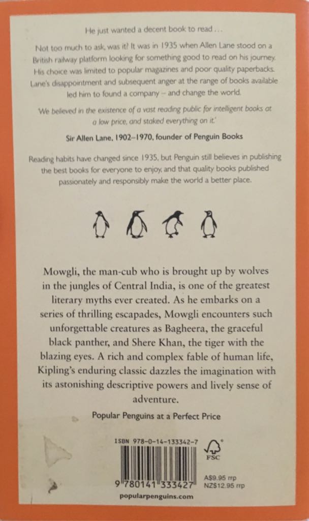 The Jungle Book - Rudyard Kipling (Penguin Books - Paperback) book collectible [Barcode 9780141333427] - Main Image 2