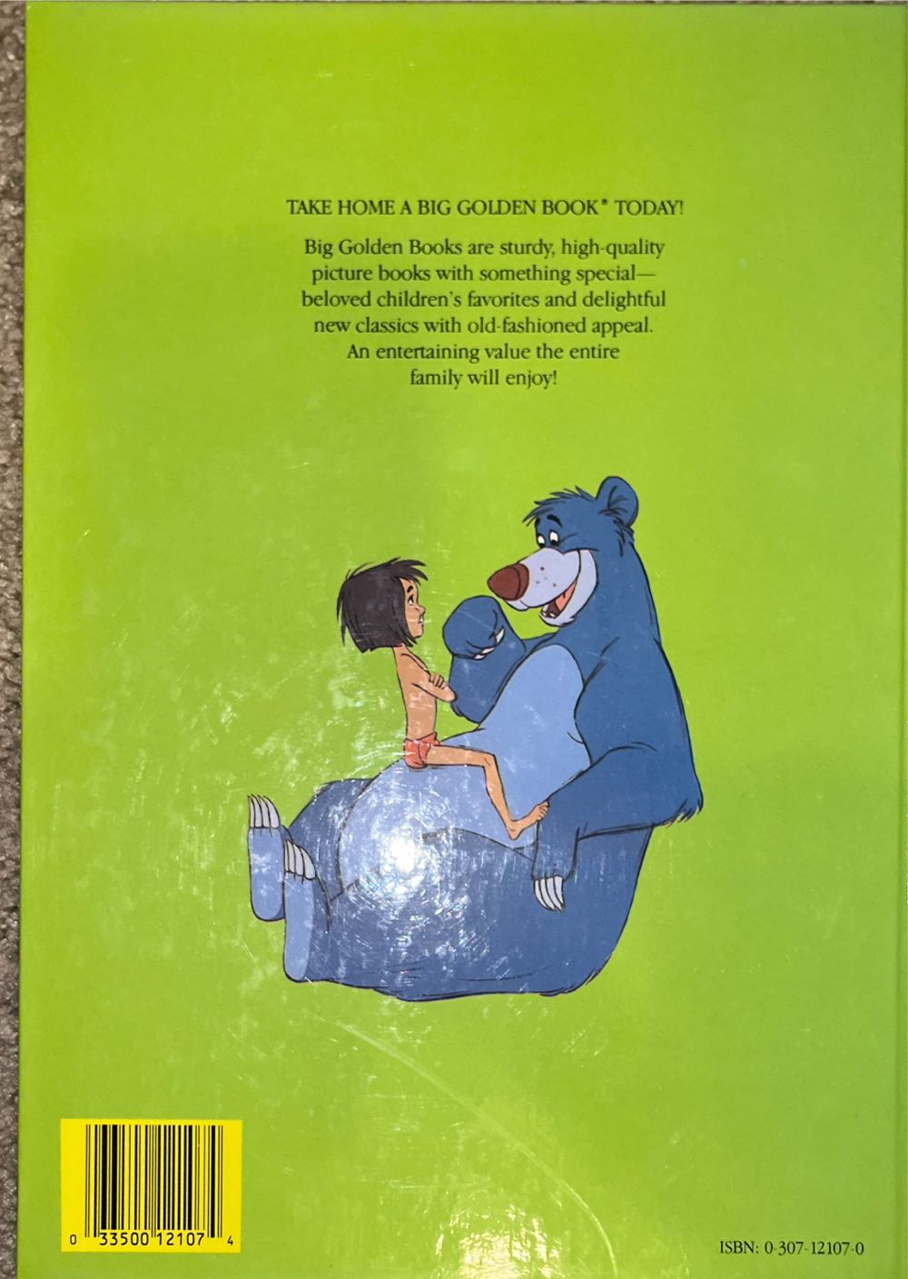 The Jungle Book - Disney (Golden Books - Hardcover) book collectible [Barcode 9780307121073] - Main Image 3