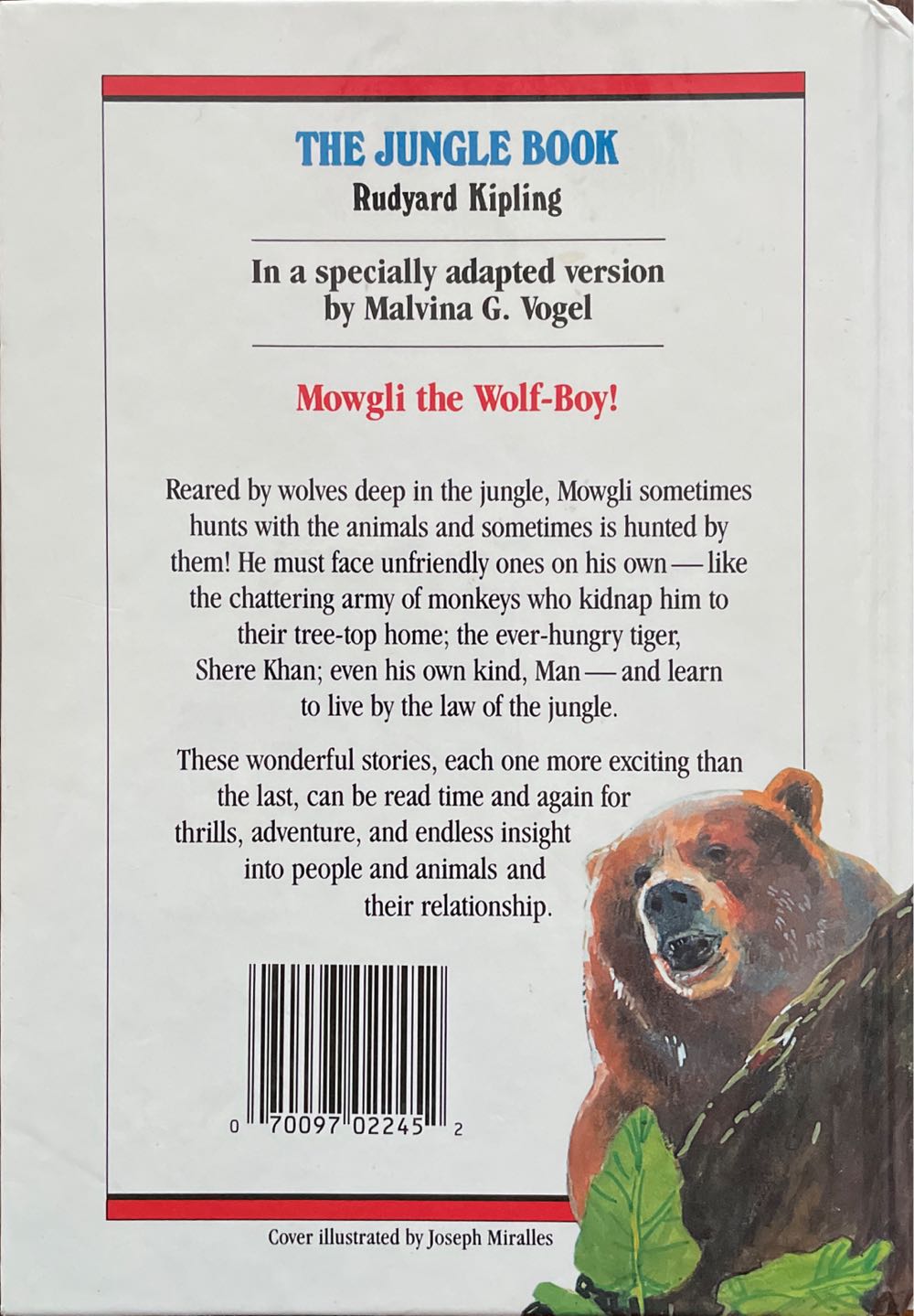 Great Illustrated Classics: The Jungle Book - Rudyard Kipling (Grosset & Dunlap, Inc. - Hardcover) book collectible [Barcode 9780866119887] - Main Image 2