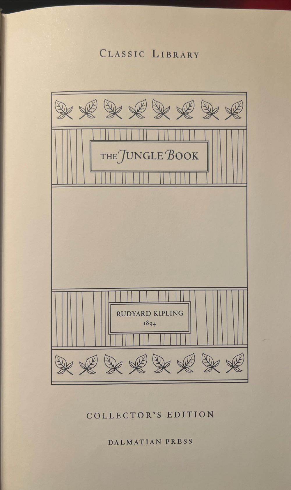The Jungle Book - Rudyard Kipling (Dalmatian Press - Calf-Binding) book collectible [Barcode 9781403717191] - Main Image 2