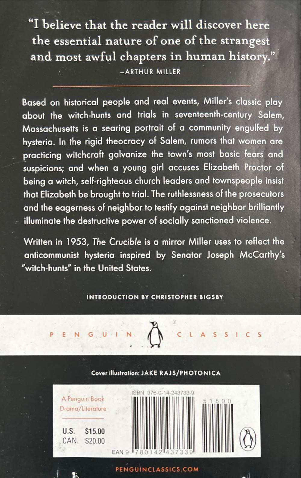 The Crucible - Arthur Miller (Penguin Books - Paperback) book collectible [Barcode 9780140189643] - Main Image 4