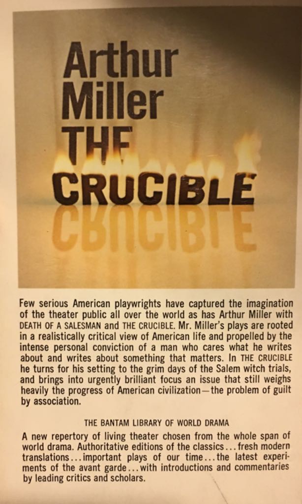 Crucible, The - Arthur Miller (Penguin Group USA - Hardcover) book collectible [Barcode 9780140481389] - Main Image 2