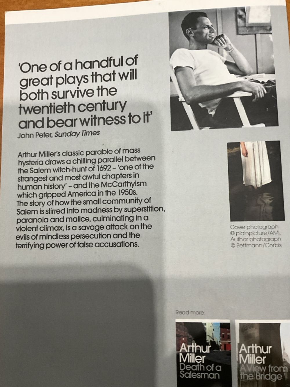 The Crucible - Arthur Miller (Penguin Modern Classics - Paperback) book collectible [Barcode 9780141182551] - Main Image 4