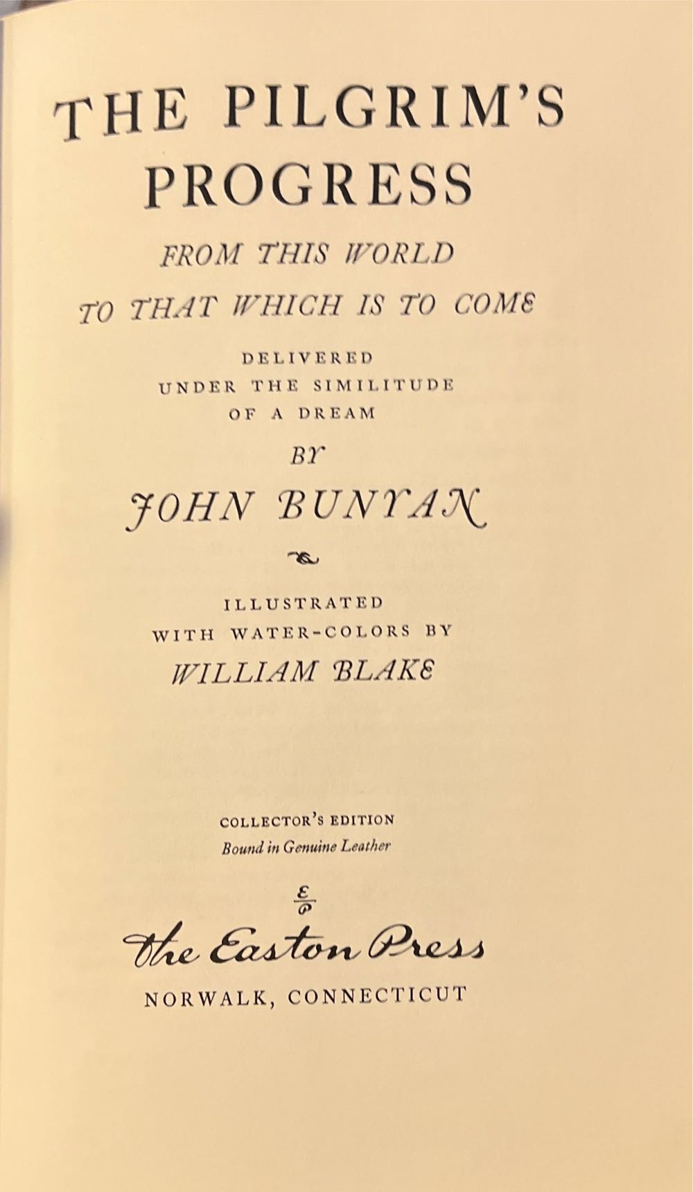 The Pilgrims Progress - John Bunyan, (The Easton Press - Calf-Binding) book collectible - Main Image 3