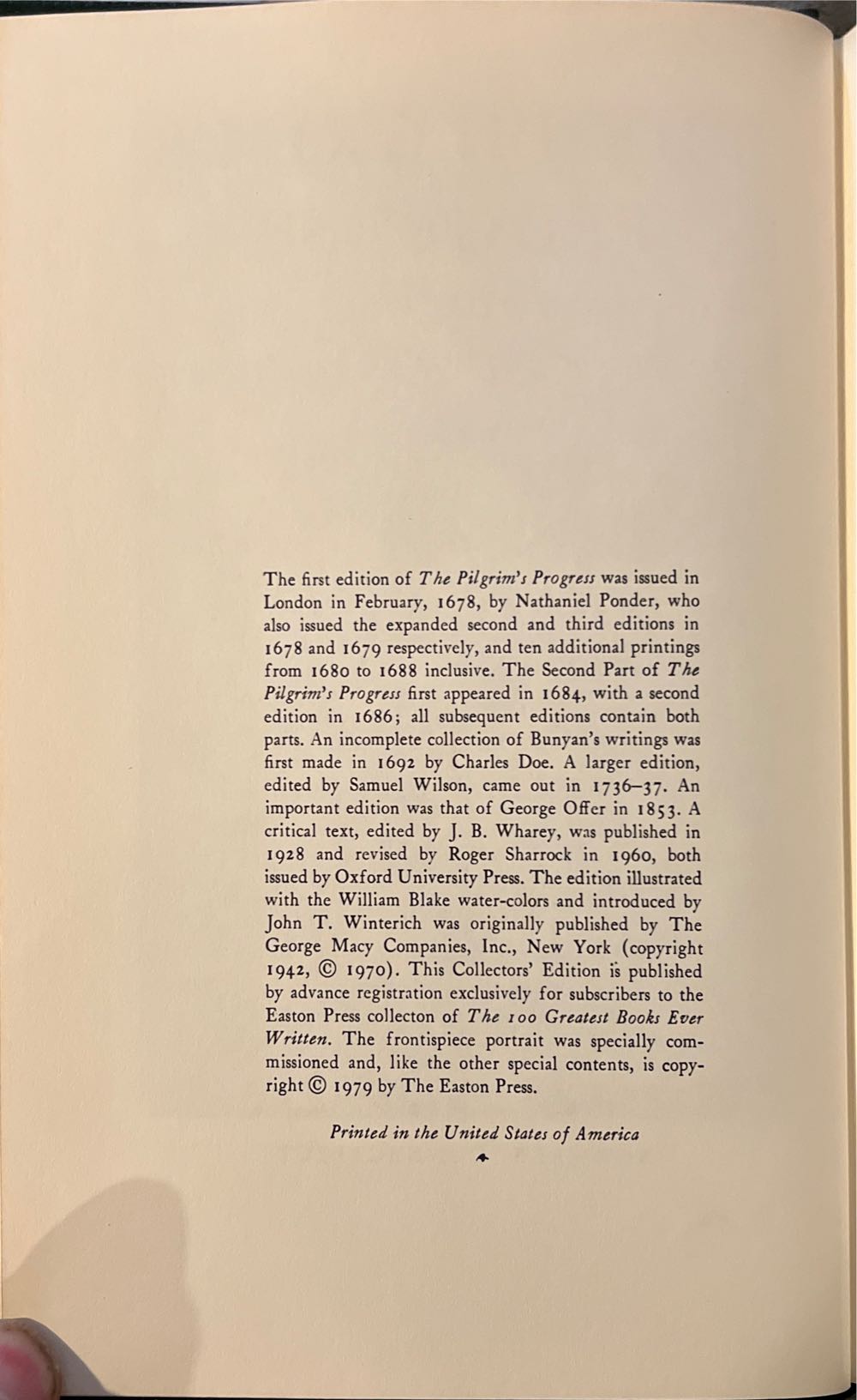 The Pilgrims Progress - John Bunyan, (The Easton Press - Calf-Binding) book collectible - Main Image 4