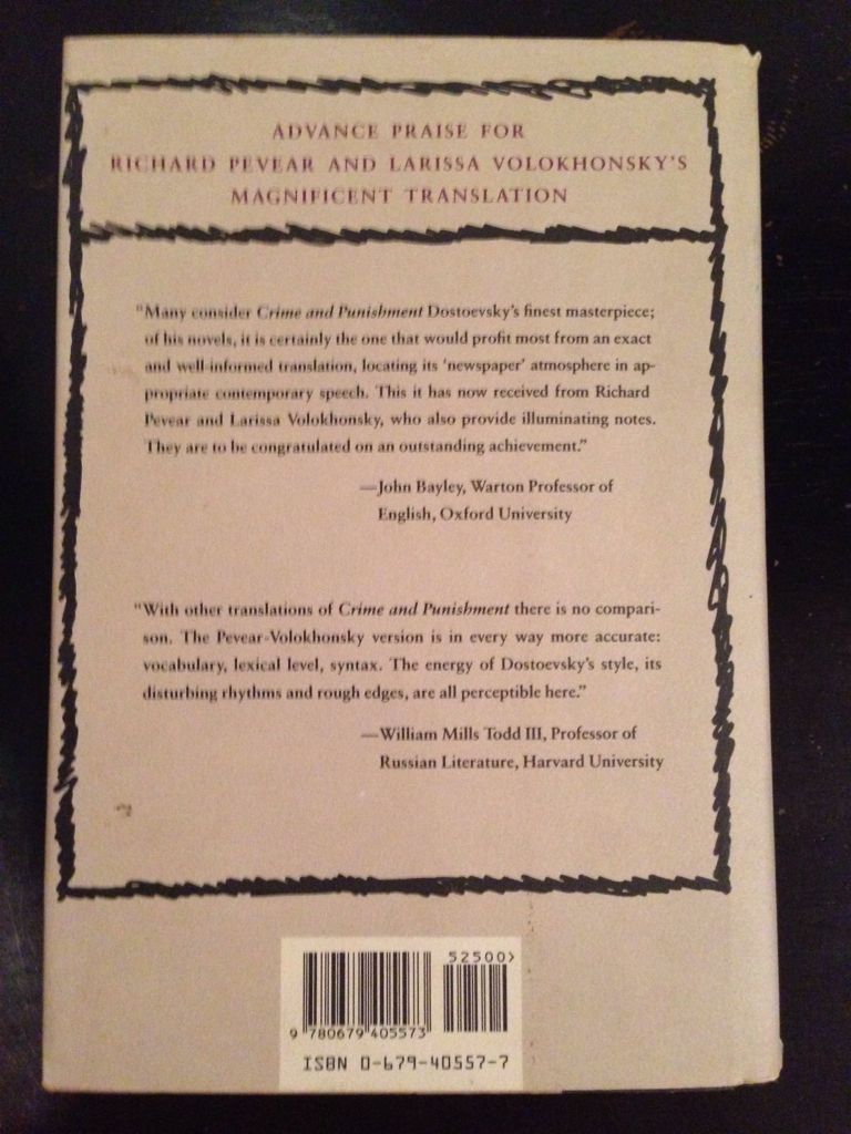 Crime and Punishment - Fyodor Dostoyevsky (Alfred a Knopf Inc - Hardcover) book collectible [Barcode 9780679405573] - Main Image 2