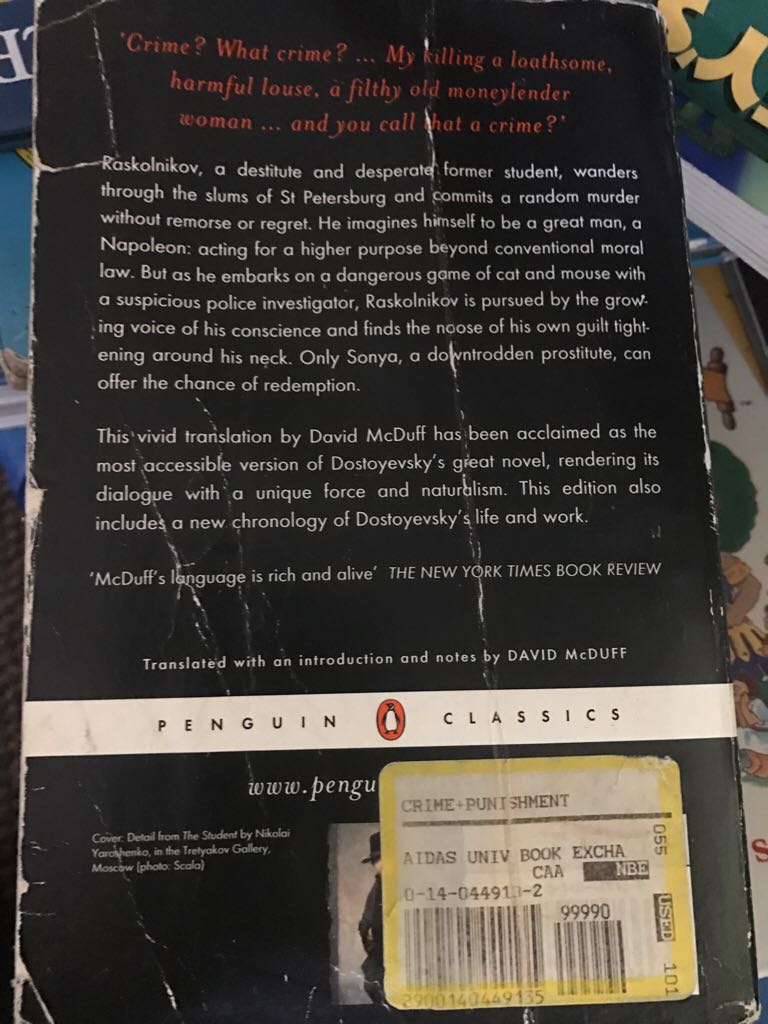 Crime and Punishment - Fyodor Dostoyevsky (Penguin Classics) book collectible - Main Image 2