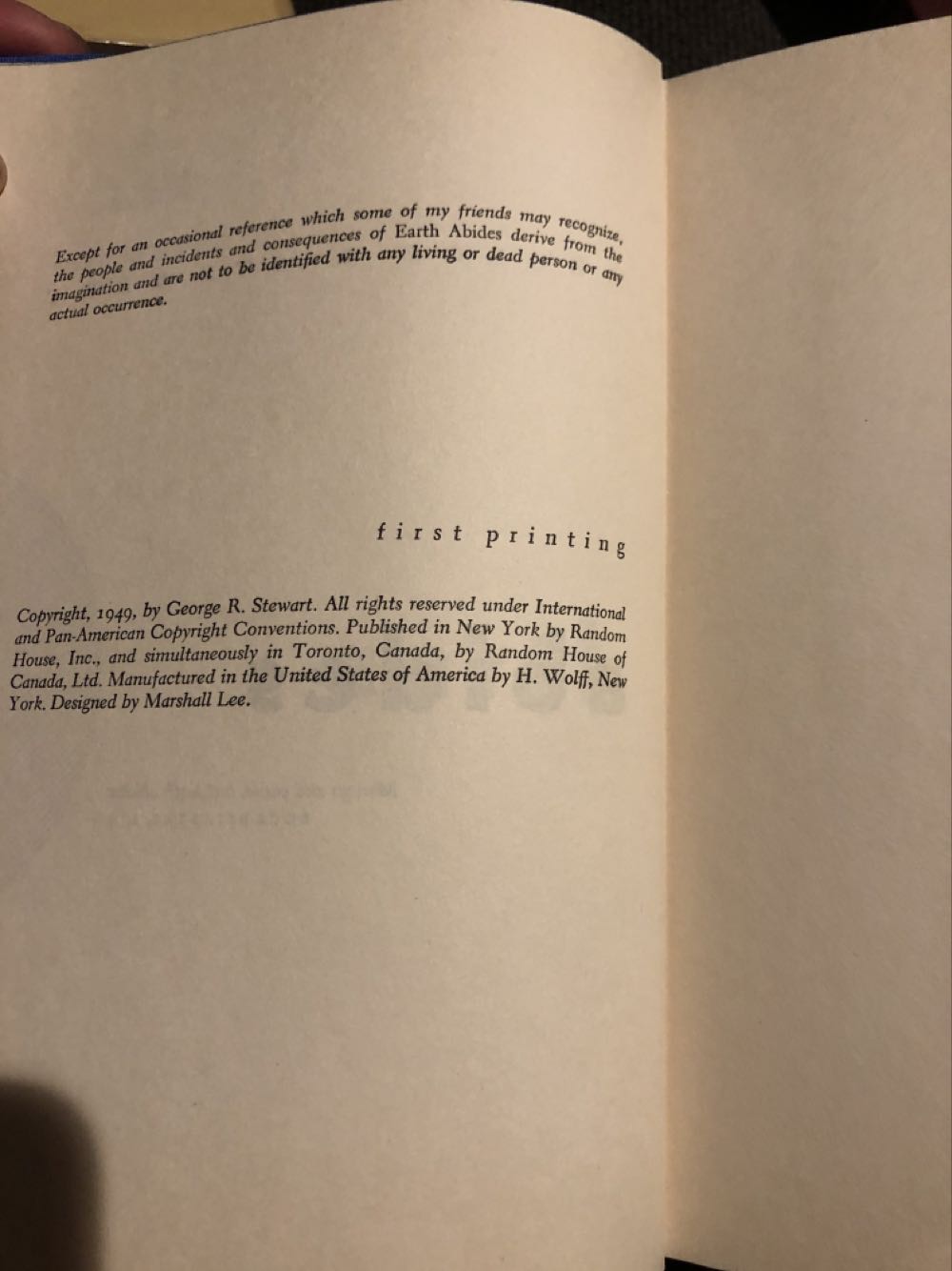 Earth Abides - George R. Stewart (Random House - Hardcover) book collectible - Main Image 3