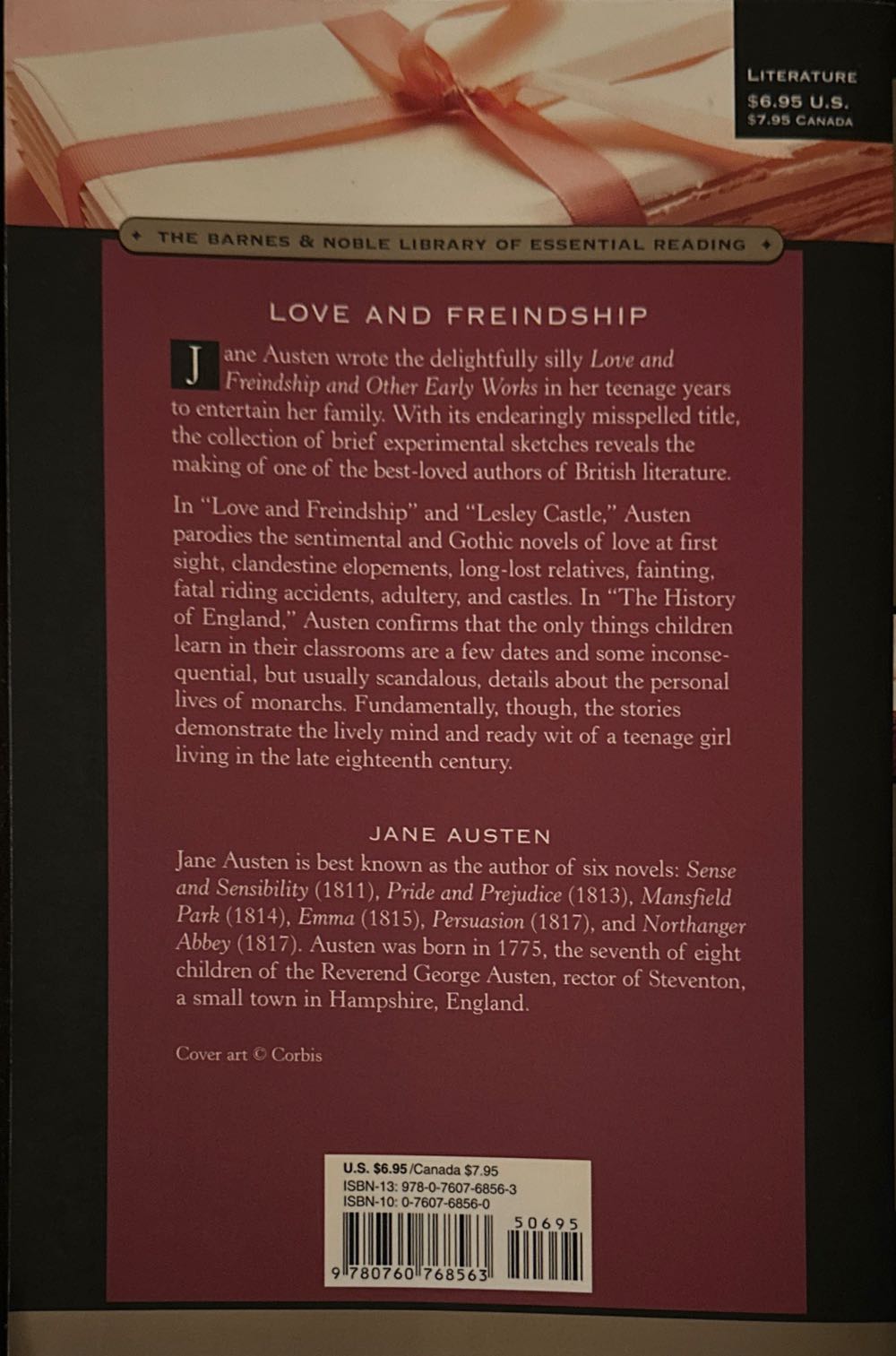 Love and Freindship and Other Early Works - Jane Austen (Barnes &  Noble - Paperback) book collectible [Barcode 9780760768563] - Main Image 2