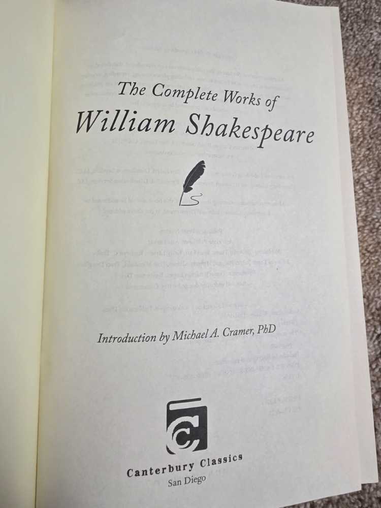 William Shakespeare, Complete Works Of - William Shakespeare (Canterbury Classics - Kindle) book collectible [Barcode 9781626860988] - Main Image 2