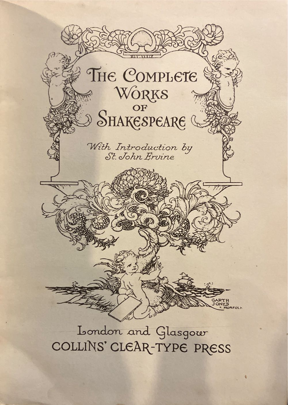 The Complete Works Of William Shakespeare - William Shakespeare (Collins Clear -Type Press, London And Glasgow - Calf-Binding) book collectible - Main Image 2