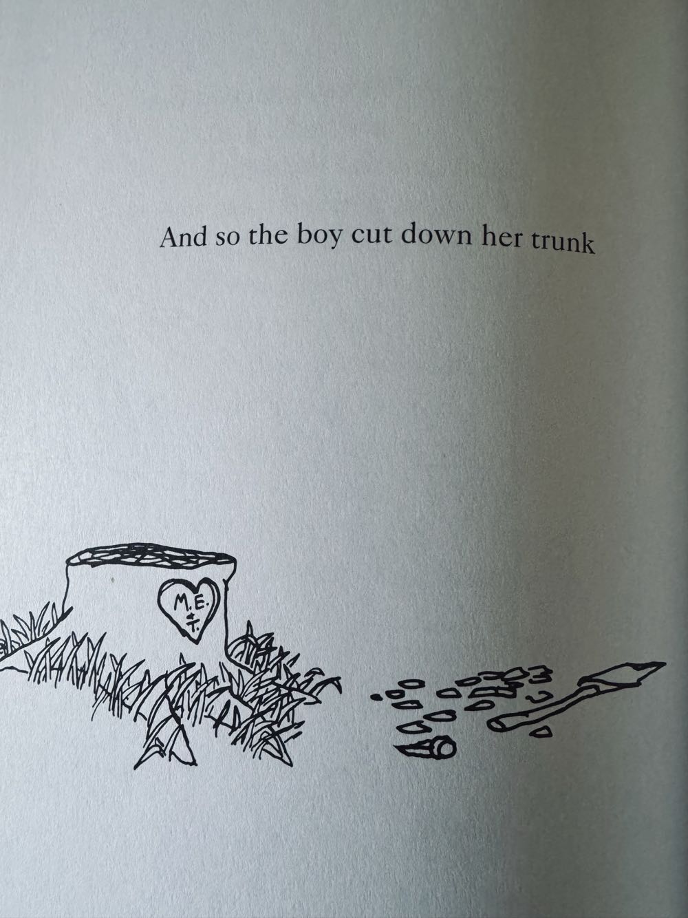 SS: The Giving Tree - Shel Silverstein (HarperCollins Publishers - Hardcover) book collectible [Barcode 9780060256654] - Main Image 4