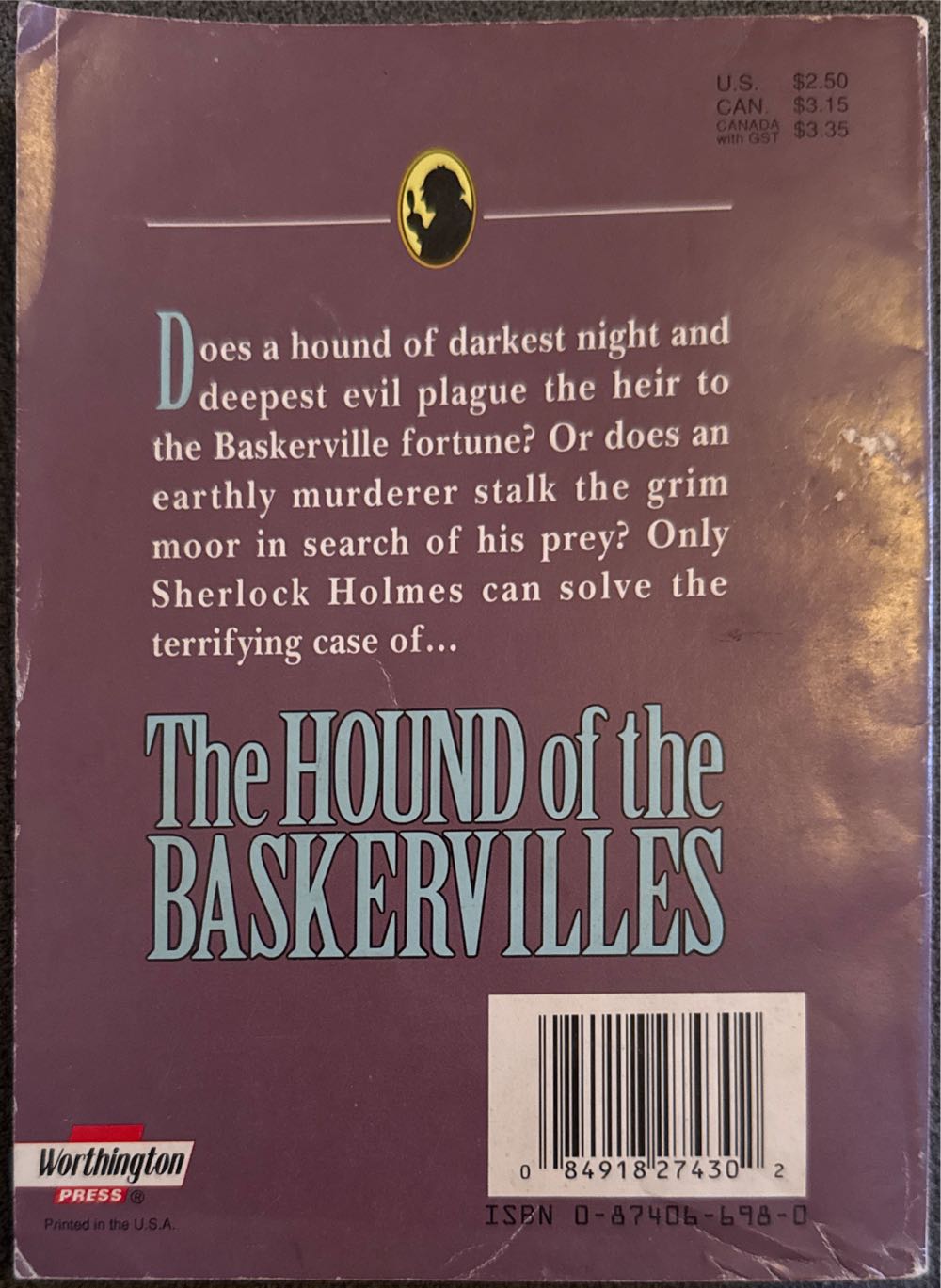 The Hound Of The Baskervilles - Sir Arthur Conan Doyle (Worthington Press - Paperback) book collectible [Barcode 9780874066982] - Main Image 2