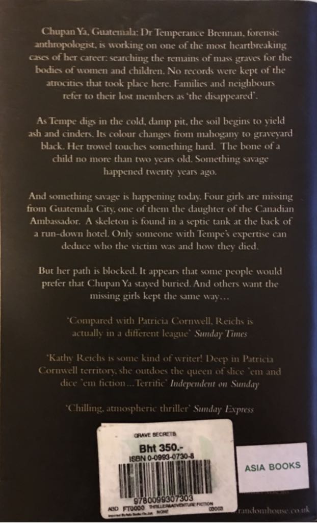 Grave Secrets - Kathy Reichs (Arrow Books - Paperback) book collectible - Main Image 2