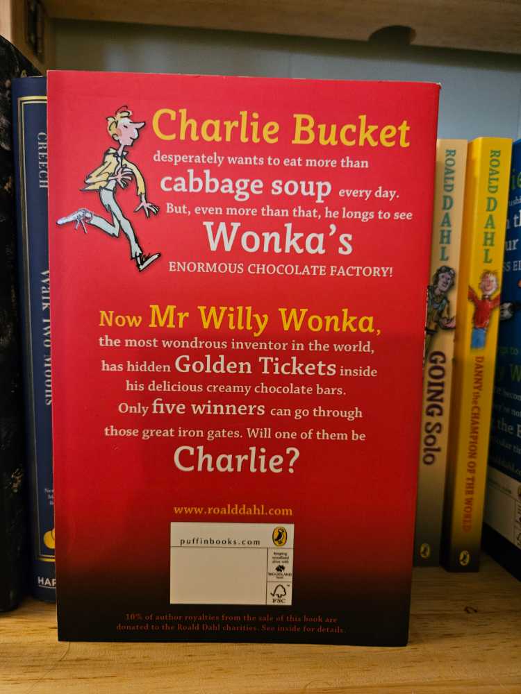 Charlie And The Chocolate Factory - Roald Dahl (Penguin Random House / Penguin Books / Puffin Books - Paperback) book collectible [Barcode 9780141349824] - Main Image 2